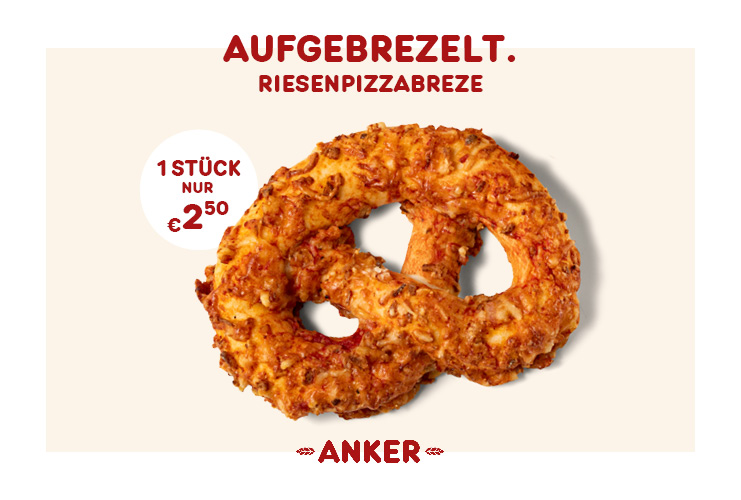 Aufgebrezelt.