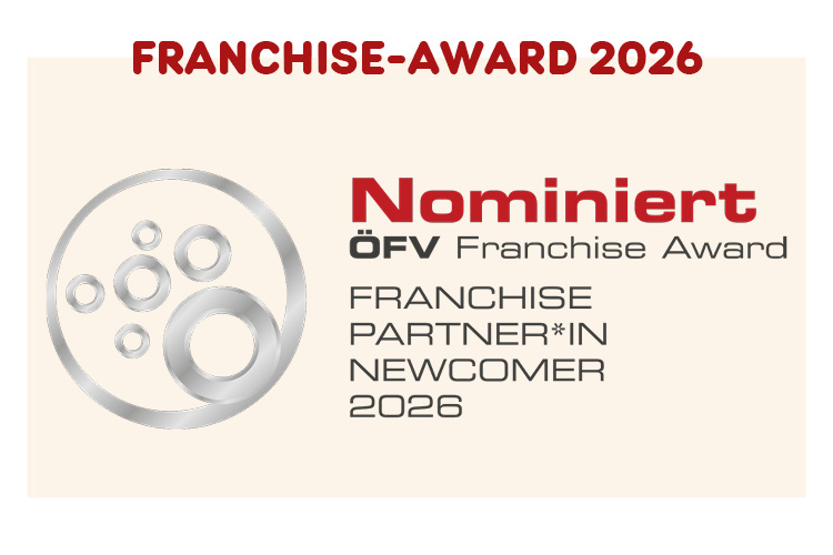 Wir sind f&uuml;r den Franchise-Award 2026 nominiert!